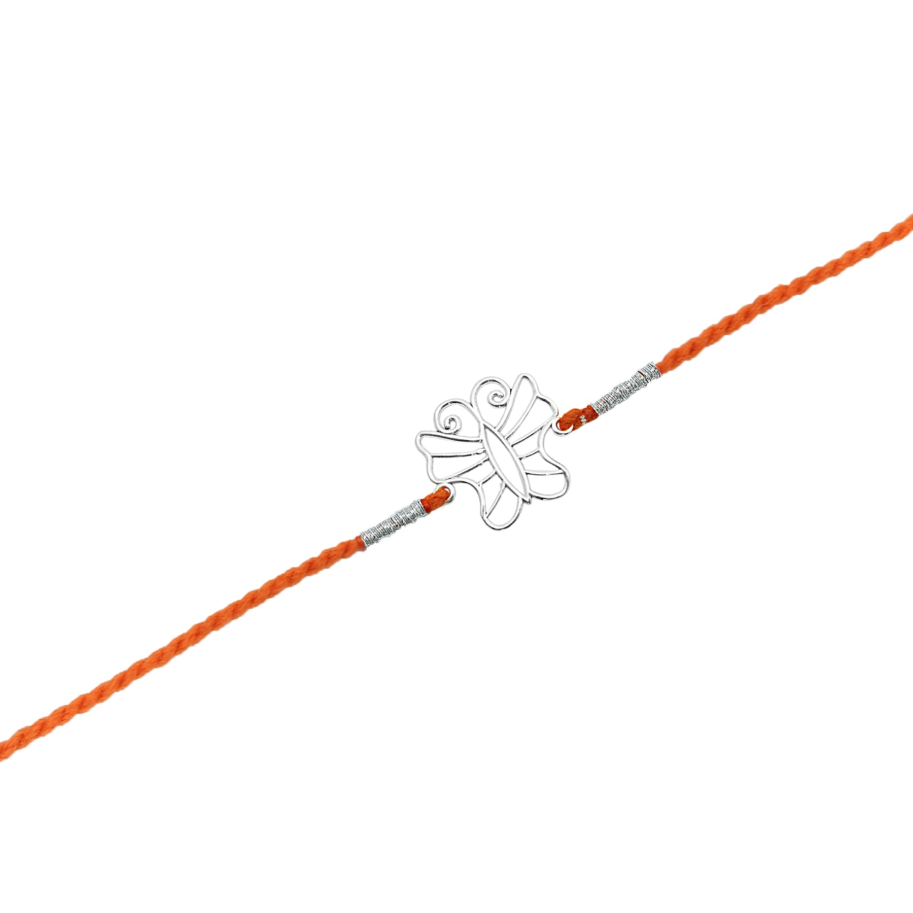 Silver Wired Butterfly Rakhi