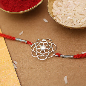 Silver Marigold Rakhi