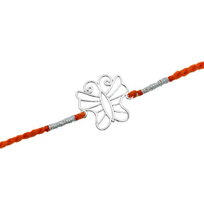 Silver Wired Butterfly Rakhi