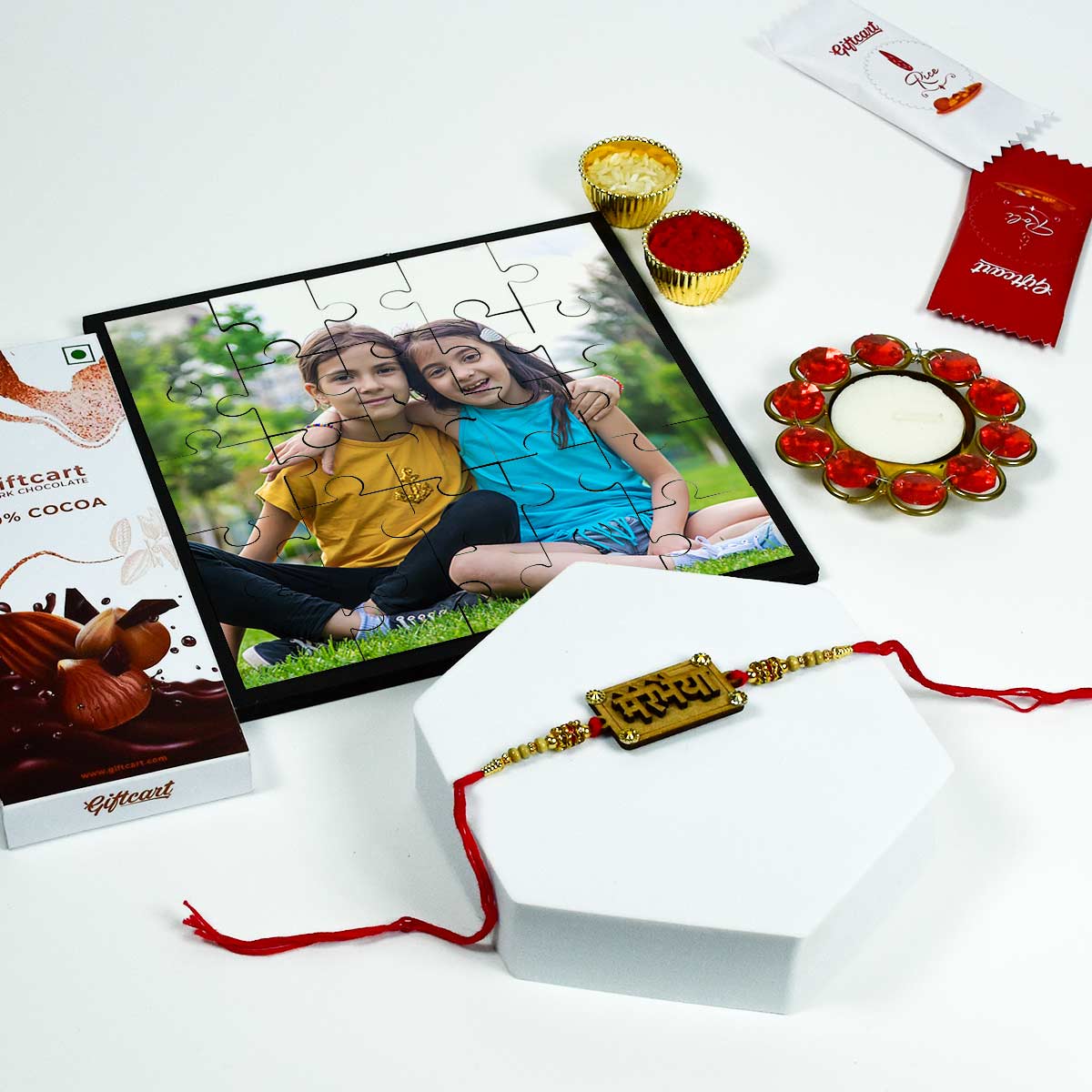 Personalized Rakhi Gift Hamper for Brother, Sister