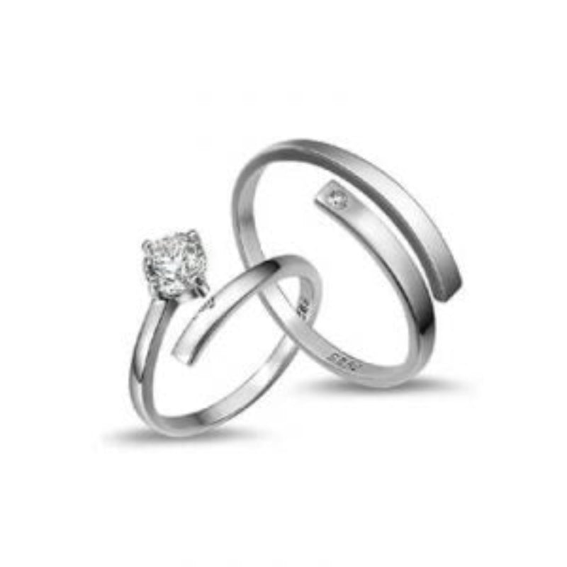 Couples Sterling Silver Finger Ring-2