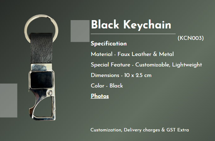 Black keychain