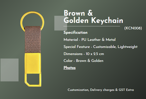 Brown & golden keychain