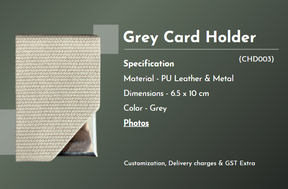 Grey card holder
