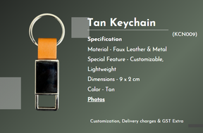 Tan keychain