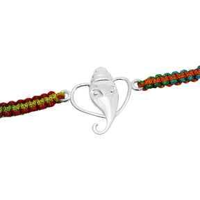 Lord Ganesha Silver Rakhi