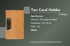 Tan card holder