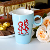 Love Forever Blue Mug Gift for Girlfriend