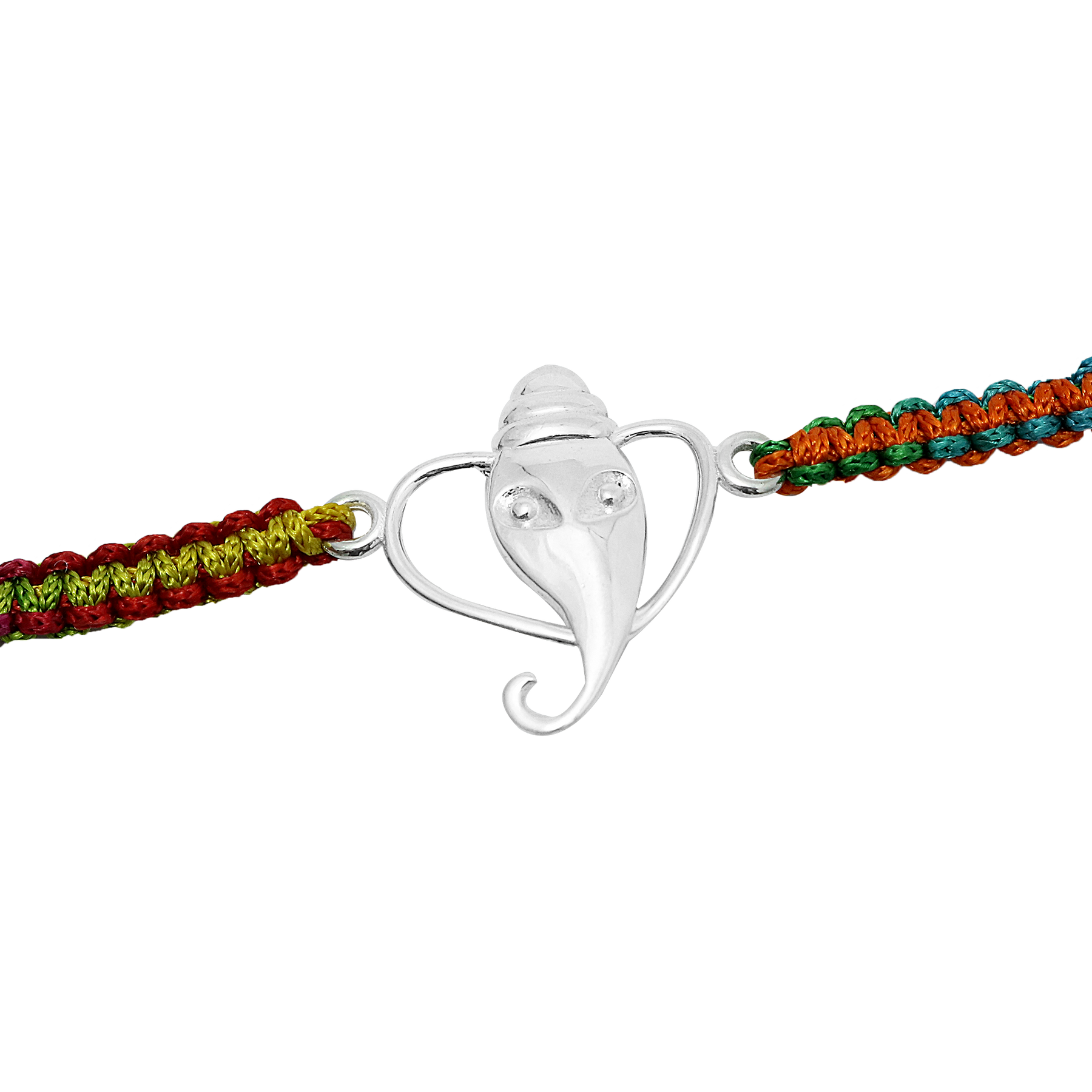 Lord Ganesha Silver Rakhi