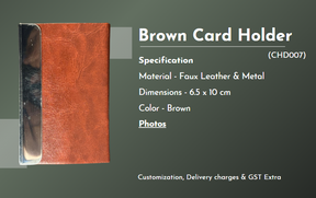 Brown card holder
