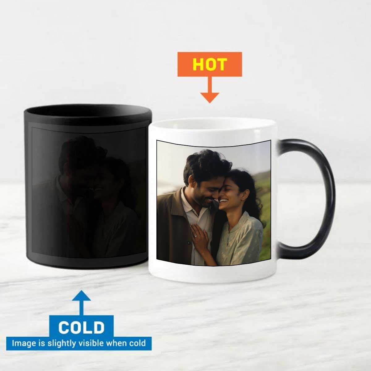 Valentine's Day Personalised Couple Magic Mug for Gift