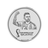 Limited Edition Commemorative Messi Silver Coin – Scan To See Winning Moments Of Fifa 2022