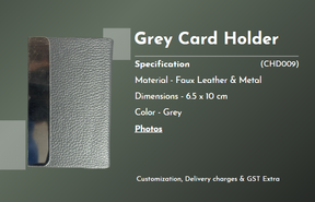 Grey card holder