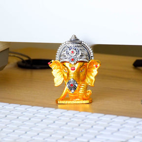 Mini Ganesh Blessing Idol For Car, Home Decor, Gifting