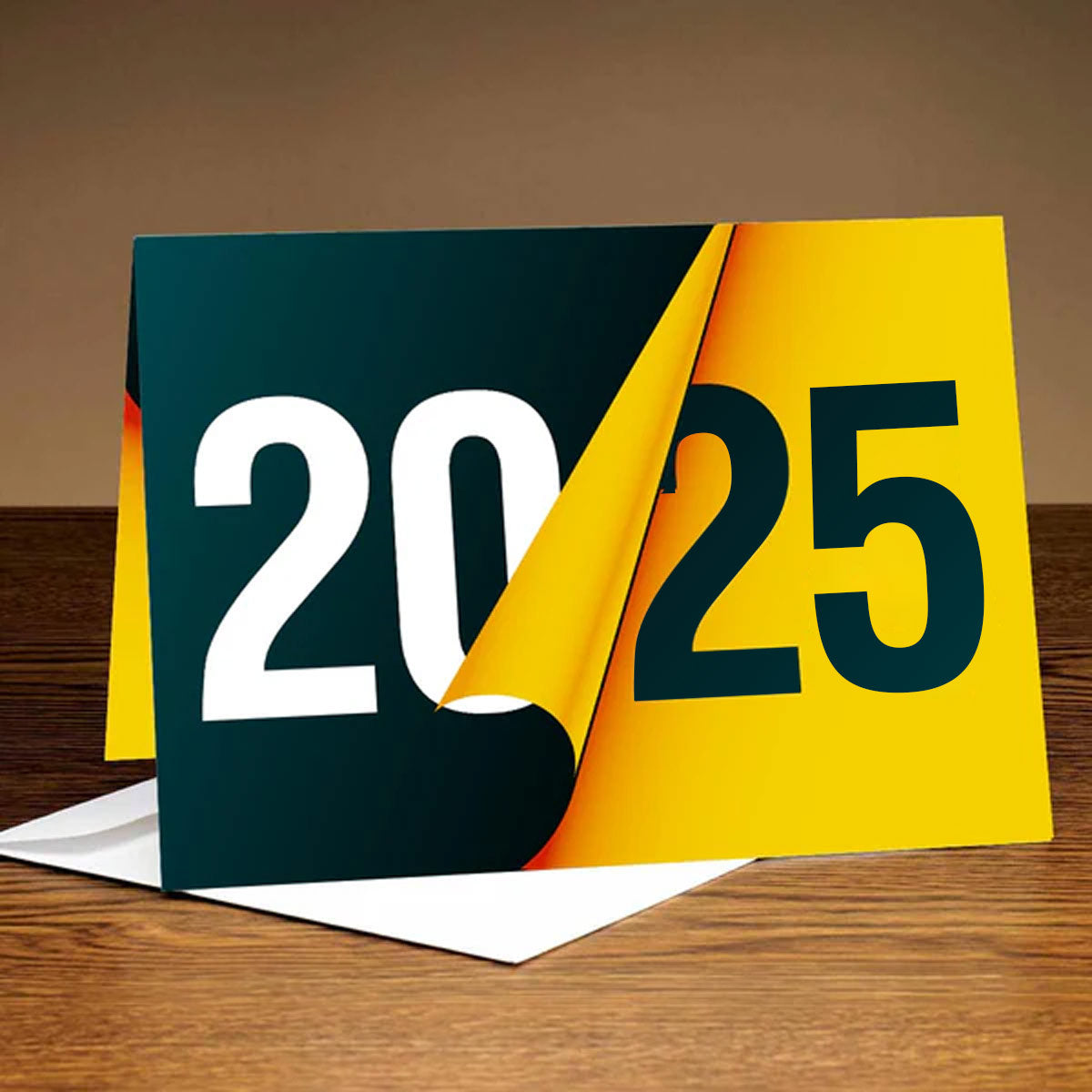 Welcome 2025 New Year Greeting Card