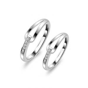 Infinity Promise Silver Rings For Couples