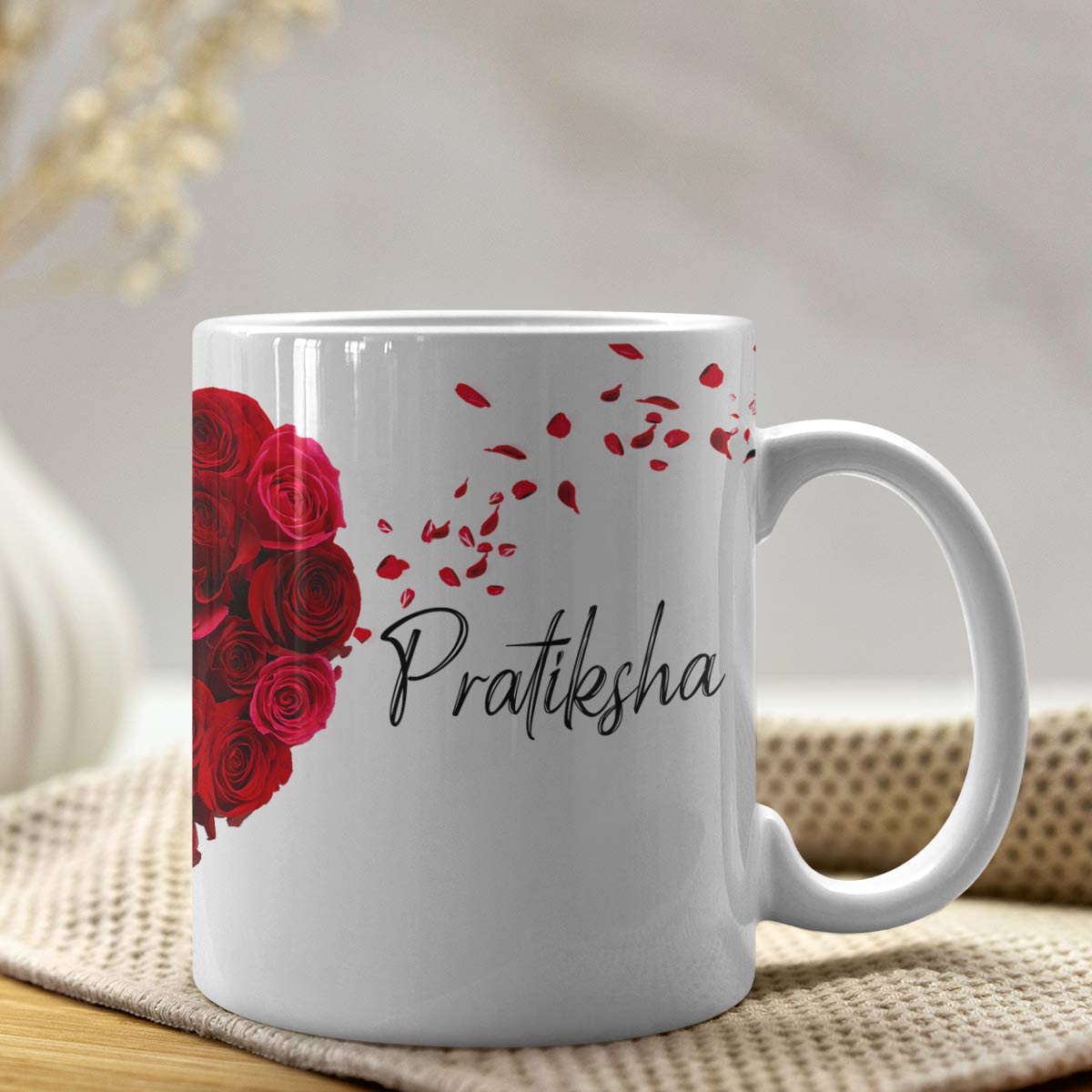 Personalized Heartfelt Love Coffee Mug Set of 2 for Valentine's Day