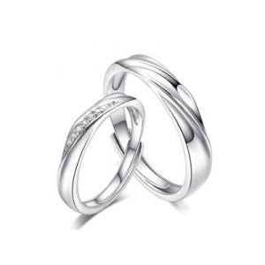 Promise Sterling Silver Rings For Couples-3