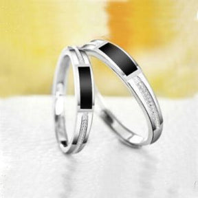 Saroski Sterling Silver Couple Rings-3