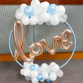 Love Balloon Ring- White & Blue