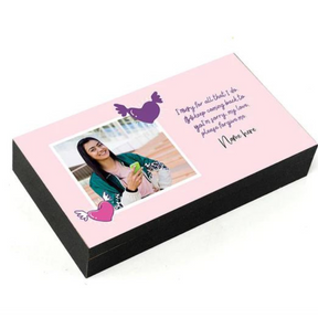 Sorry Gift and  Photo Printed Gift Idea Chocolate with Personalised Name