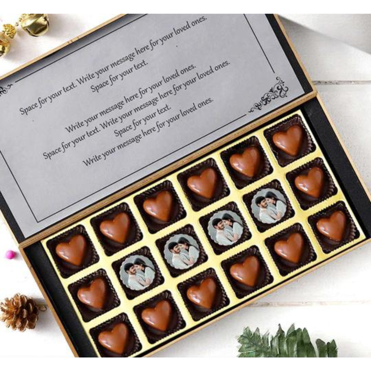 Promise Day Personalised Photo Chocolate