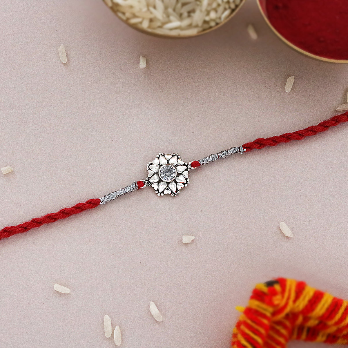 Daffodil Silver Rakhi