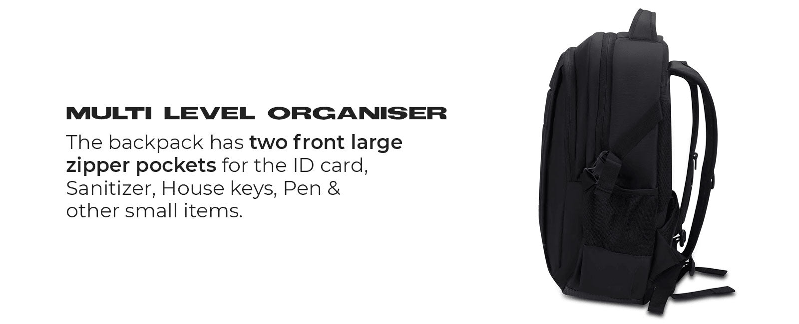 Urban Wolf Delta-Black Laptop backpack (BLACK)