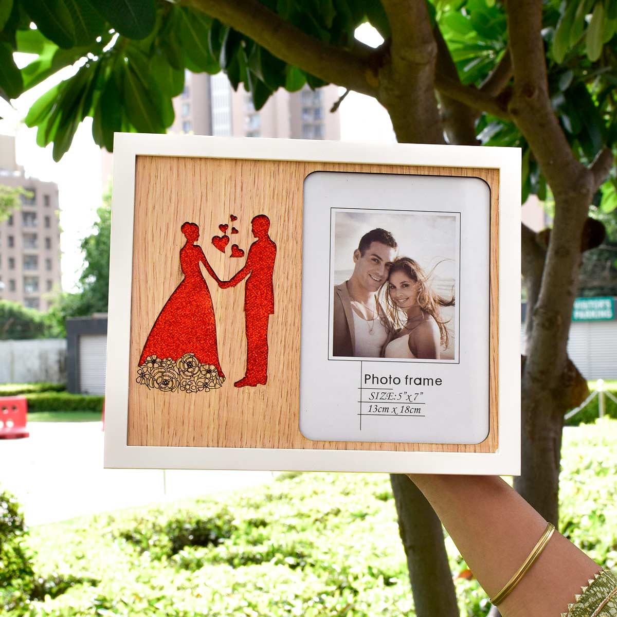 Valentine's Day Personalised Couple MDF Photo Frame Gift