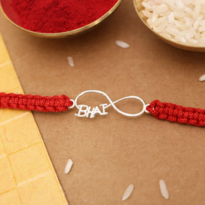 925 Silver Infinite Brother Bond Rakhi