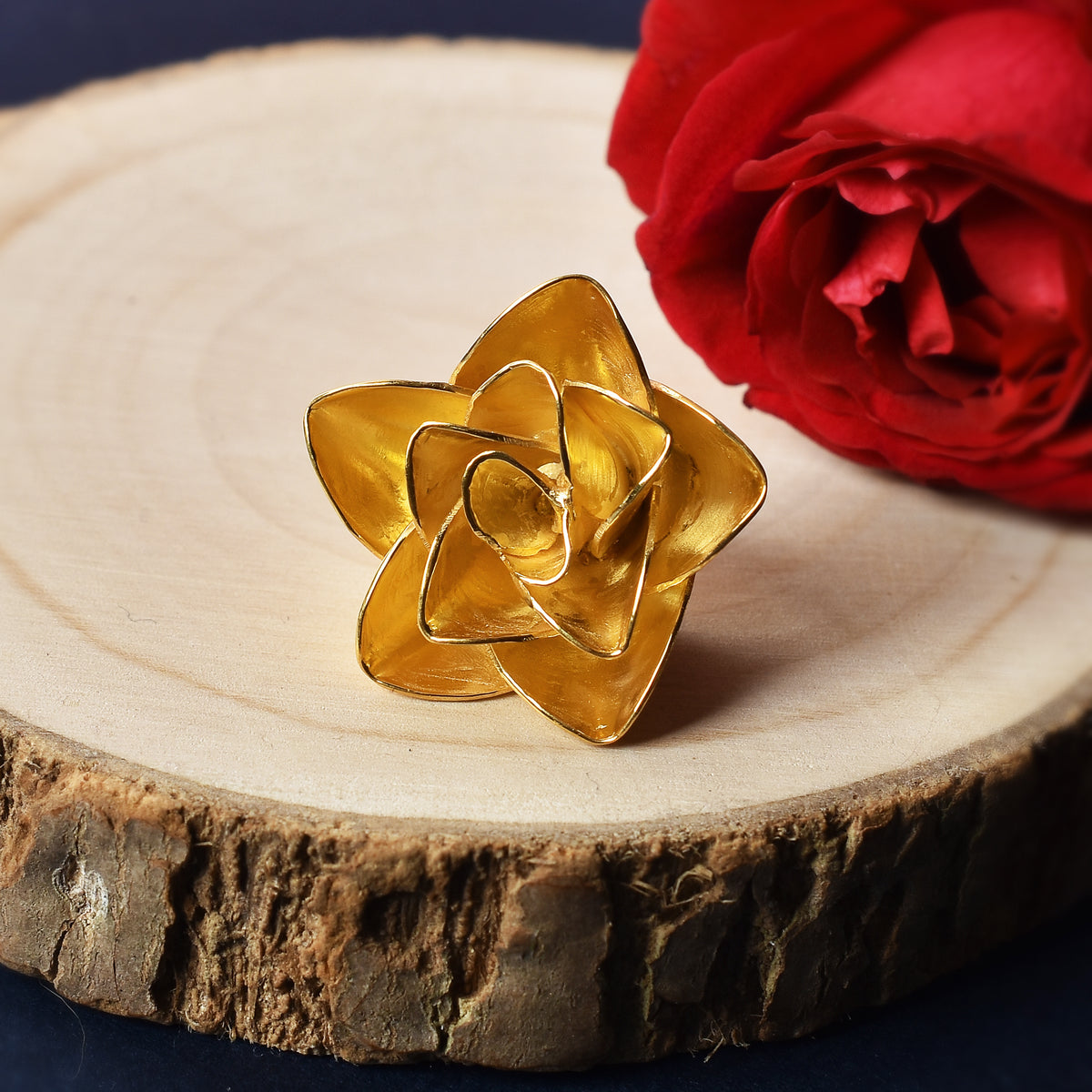 Forever Love Gold Plated Rose With Greeting Card