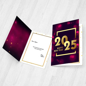 Happy New Year 2025 Greeting Card