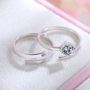 Couples Sterling Silver Finger Ring