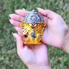 Mini Ganesh Blessing Idol For Car, Home Decor, Gifting