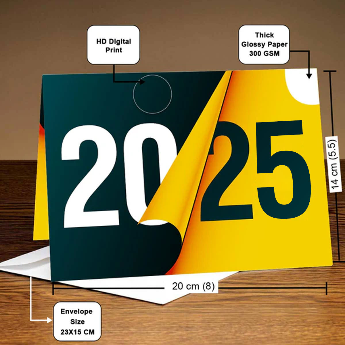 Welcome 2025 New Year Greeting Card