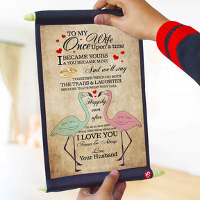 Personalised Tears & Laughter Message to Husband Scroll