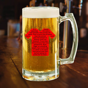 Record-Breaking Football Beer Mug - Ceni