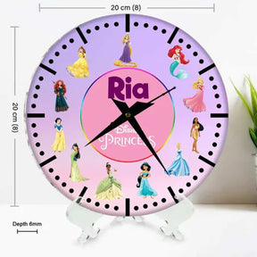 Personalised Disney Princess Clock