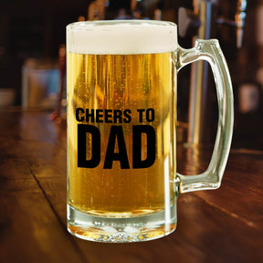 Cheers to Dad Frosted Beer Mug