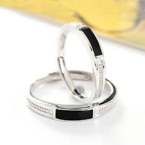 Saroski Sterling Silver Couple Rings