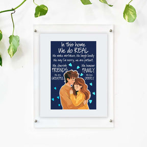 In This Home We do Real Wooden Photo Frame for Couple