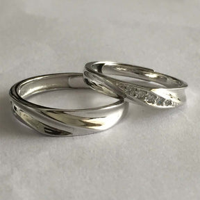 Promise Sterling Silver Rings For Couples-2