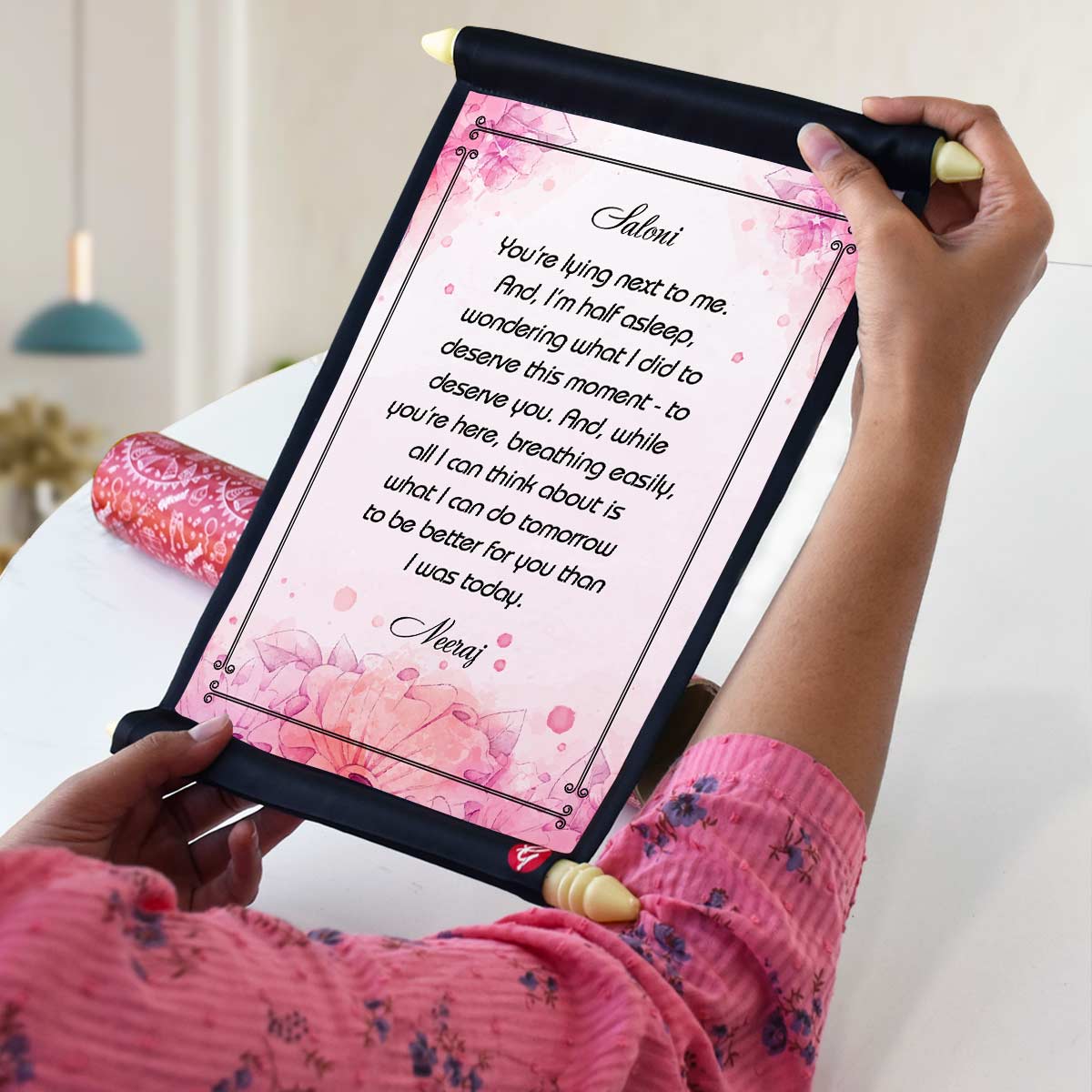 Personalised My Love for you Scroll