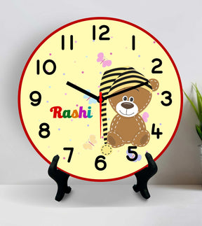 Personalised Teddy and Me Clock