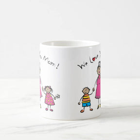 We Love You Mom Ceramic Coffee Mug Gift For Mom