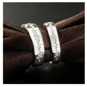 Matching Rings In Silver For Couples