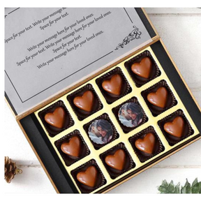 Happy Heart Shape Personalised Photo Chocolate