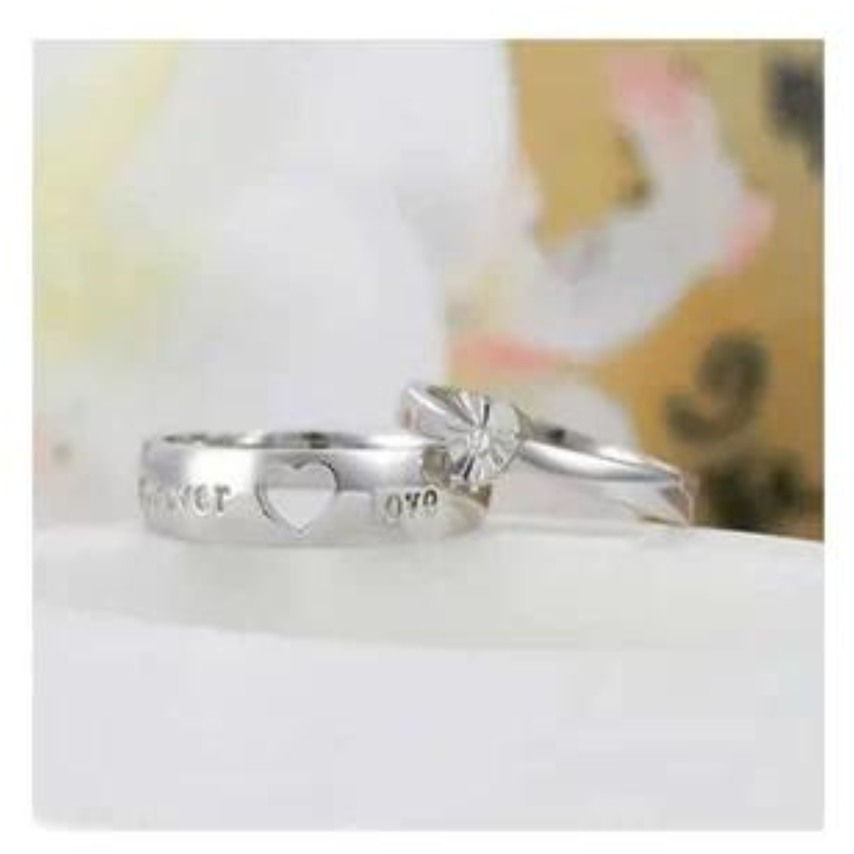 10g Silver Stylish Couples Ring, Size: Free at Rs 80/pair in Gurgaon | ID:  23450847797