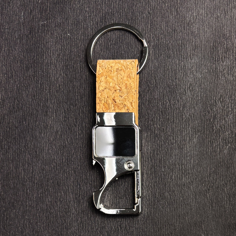 Cork keychain-Beige