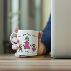 We Love You Mom Ceramic Coffee Mug Gift For Mom